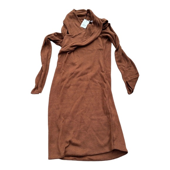 ASTR The Label Long Sleeve Sweater Midi Dress in Nutmeg | SZ Medium - Picture 2 of 5